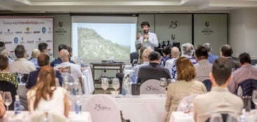 Carlos Mazo, en un momento de la presentación de anoche en el hotel Gran Vía