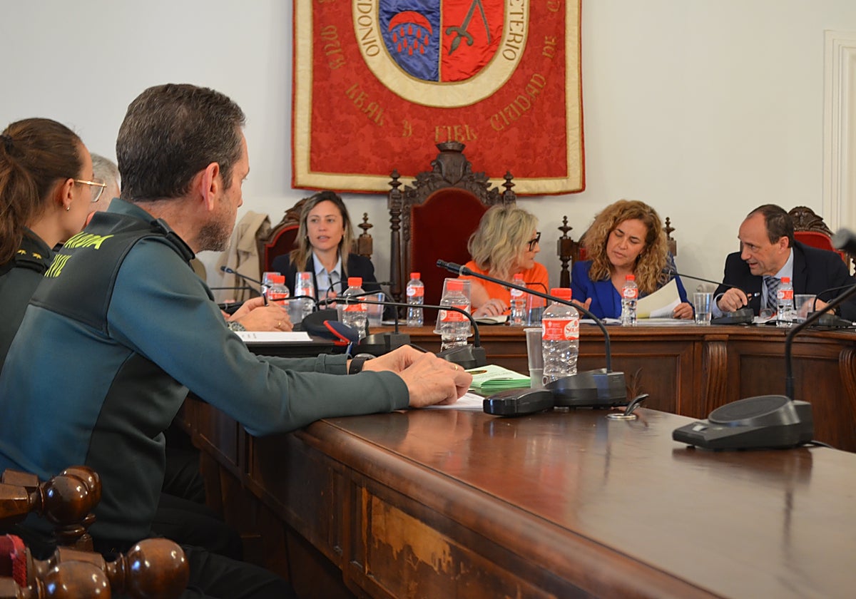 Junta de seguridad celebrada esta mañana en Calahorra.