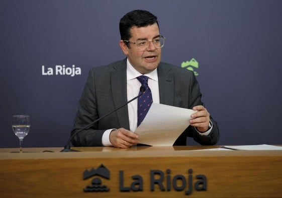 Alfonso Domínguez, portavoz del Gobierno de La Rioja.