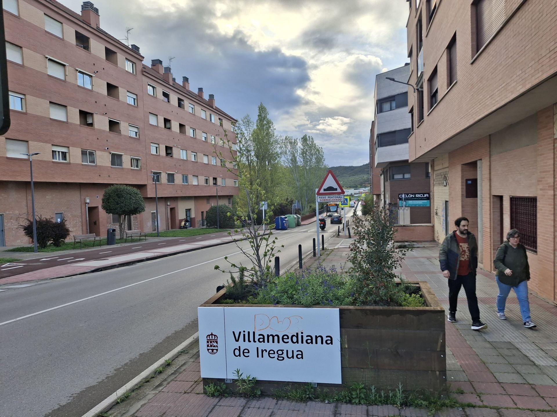 La zona del barrio La Estrella de Logroño, La Ribaza y Puente Madre, que pertenece a Villamediana de Iregua.