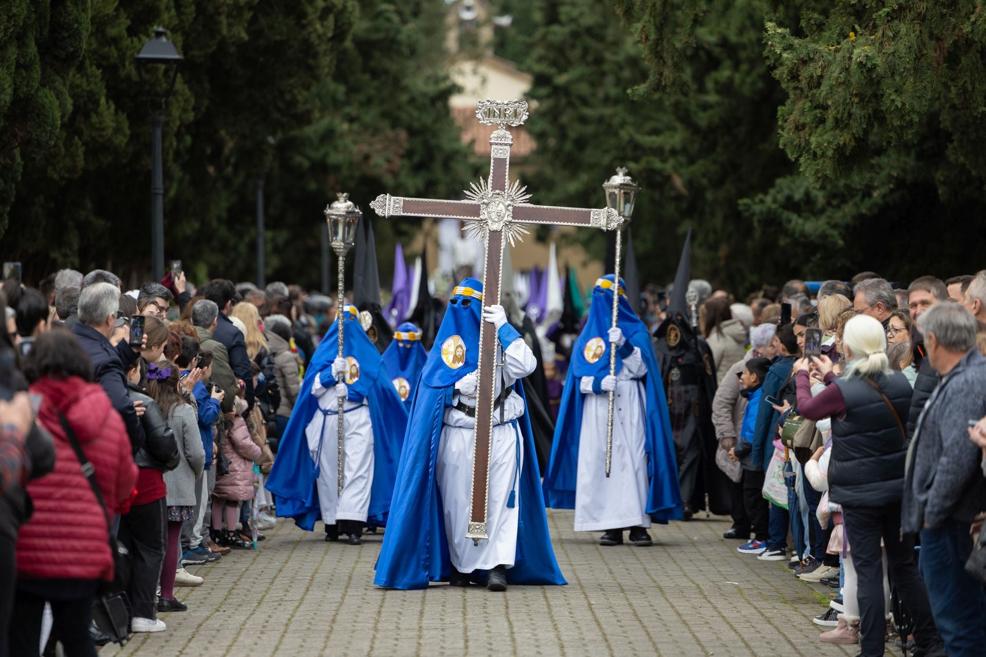 Las imágenes de la procesión de Cristo Resucitado, en Logroño