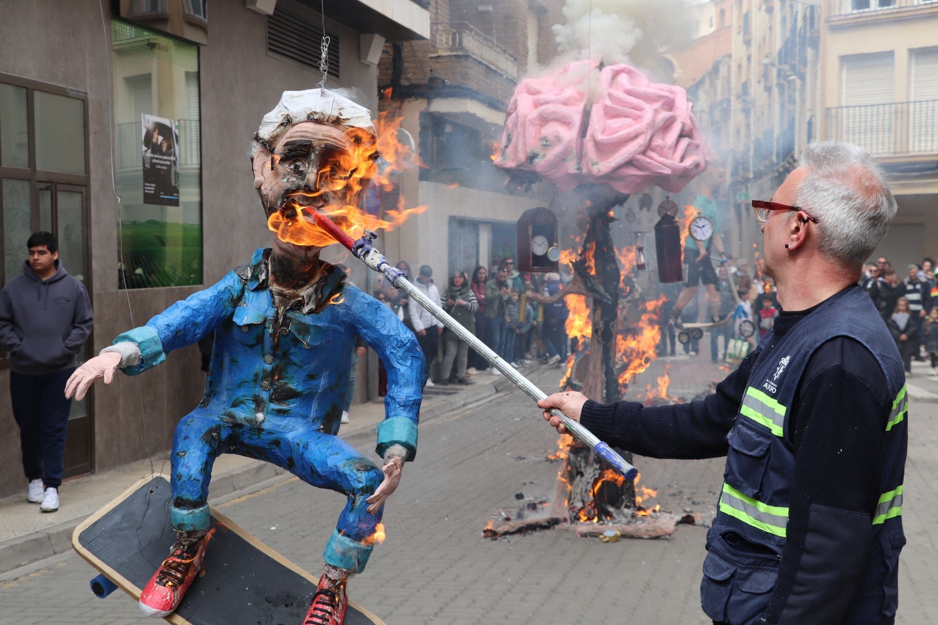 Las imágenes de la Quema de los Judas en Alfaro