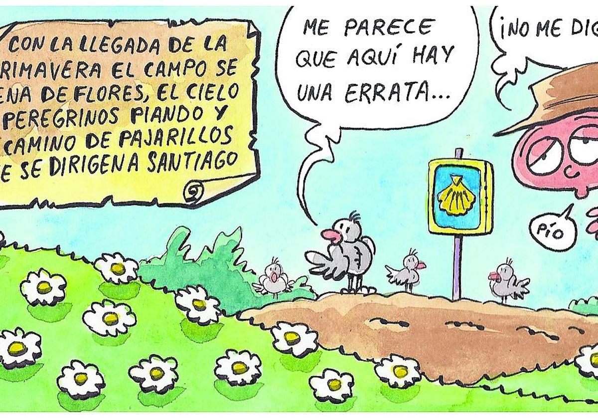 Los peregrinos a su paso por La Rioja, según Tris