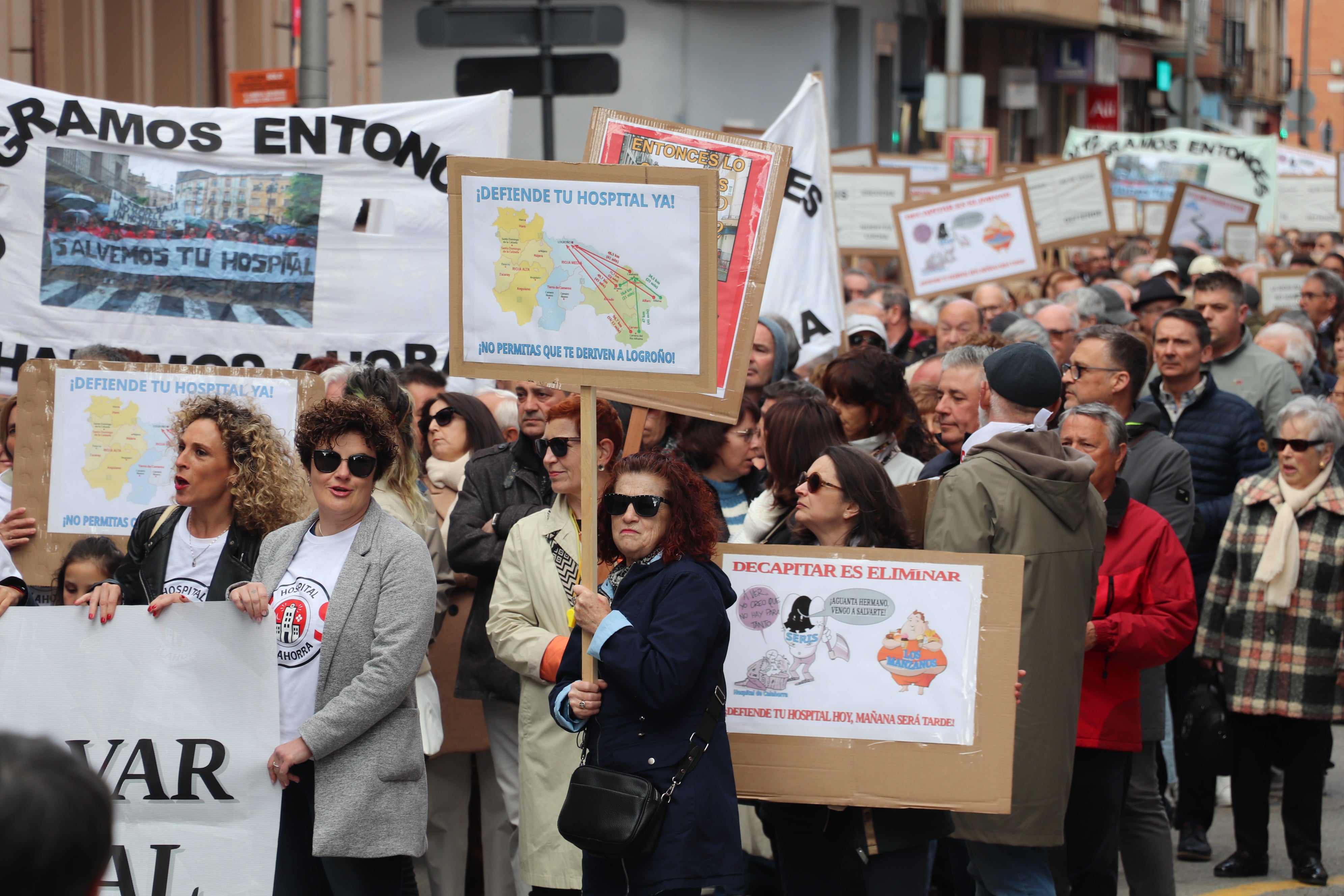 Manifestación en Arnedo por el Hospital de Calahorra
