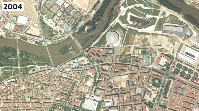 Imagen antes - Así ha visto la ciudad cambiar las orillas de su río