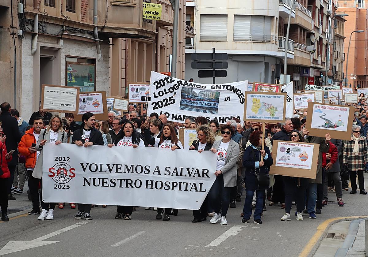 Manifestación en Arnedo por el Hospital de Calahorra