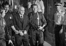 El nazi Klaus Barbie, antes de ser procesado en Francia en 1987.