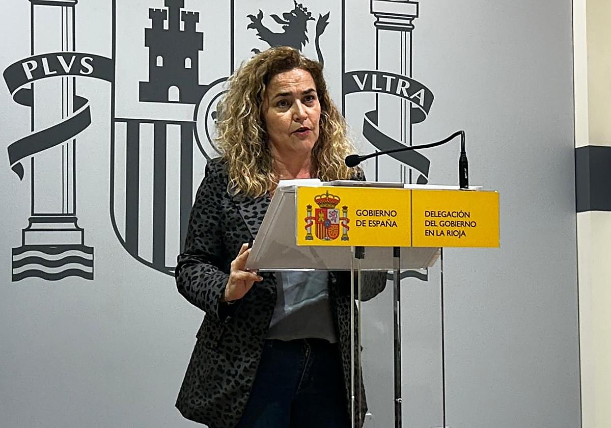 Beatriz Arraiz, durante la rueda de prensa.