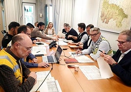 Reunión del Cecopi este miércoles.