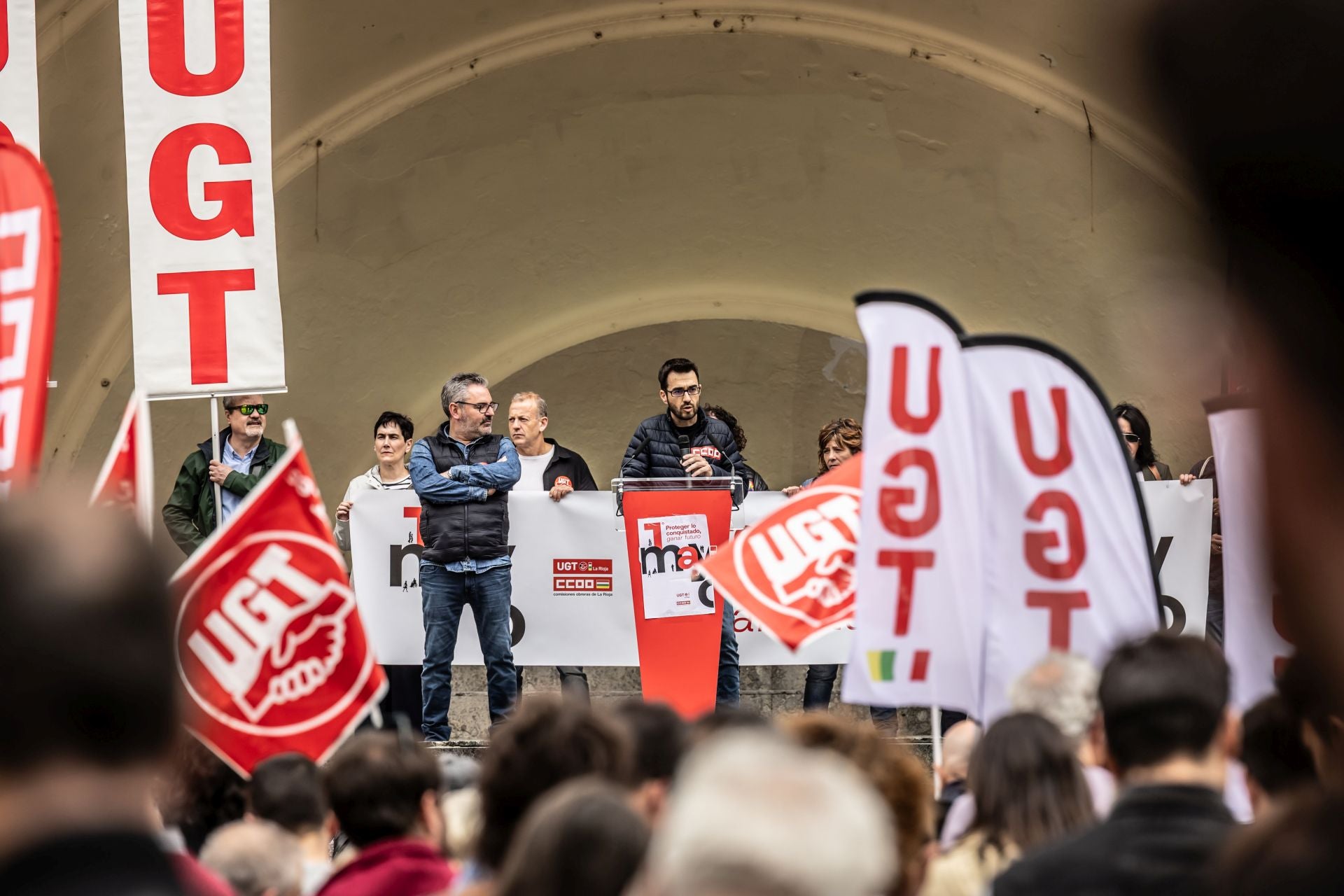 Movilización del 1 de Mayo en Logroño, en imágenes