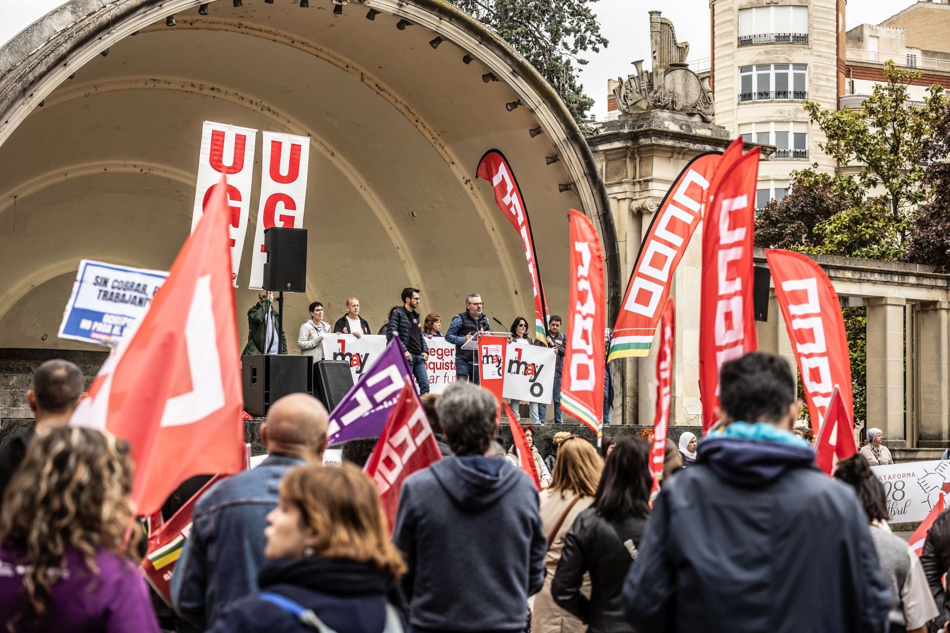 Movilización del 1 de Mayo en Logroño, en imágenes