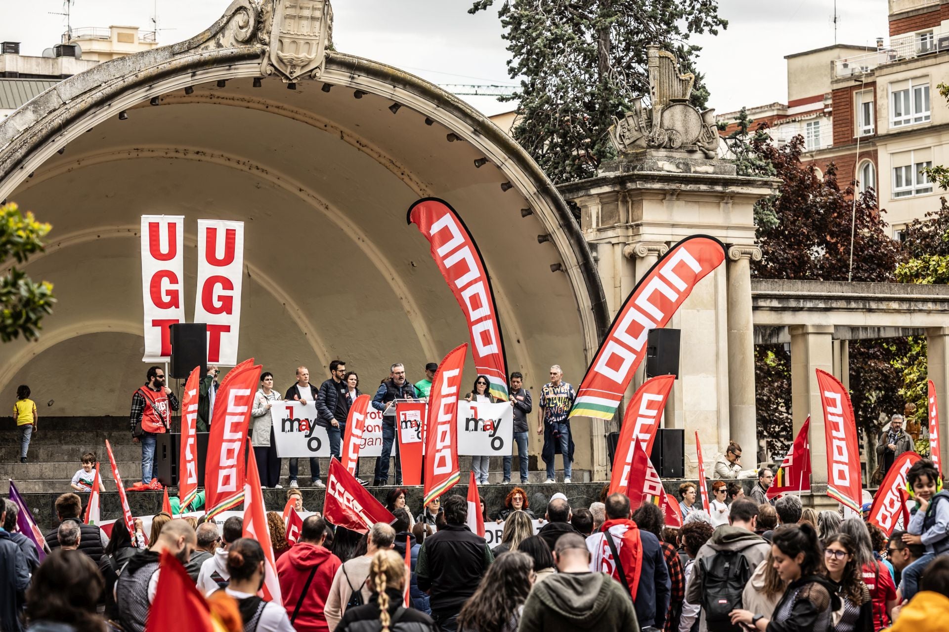 Movilización del 1 de Mayo en Logroño, en imágenes