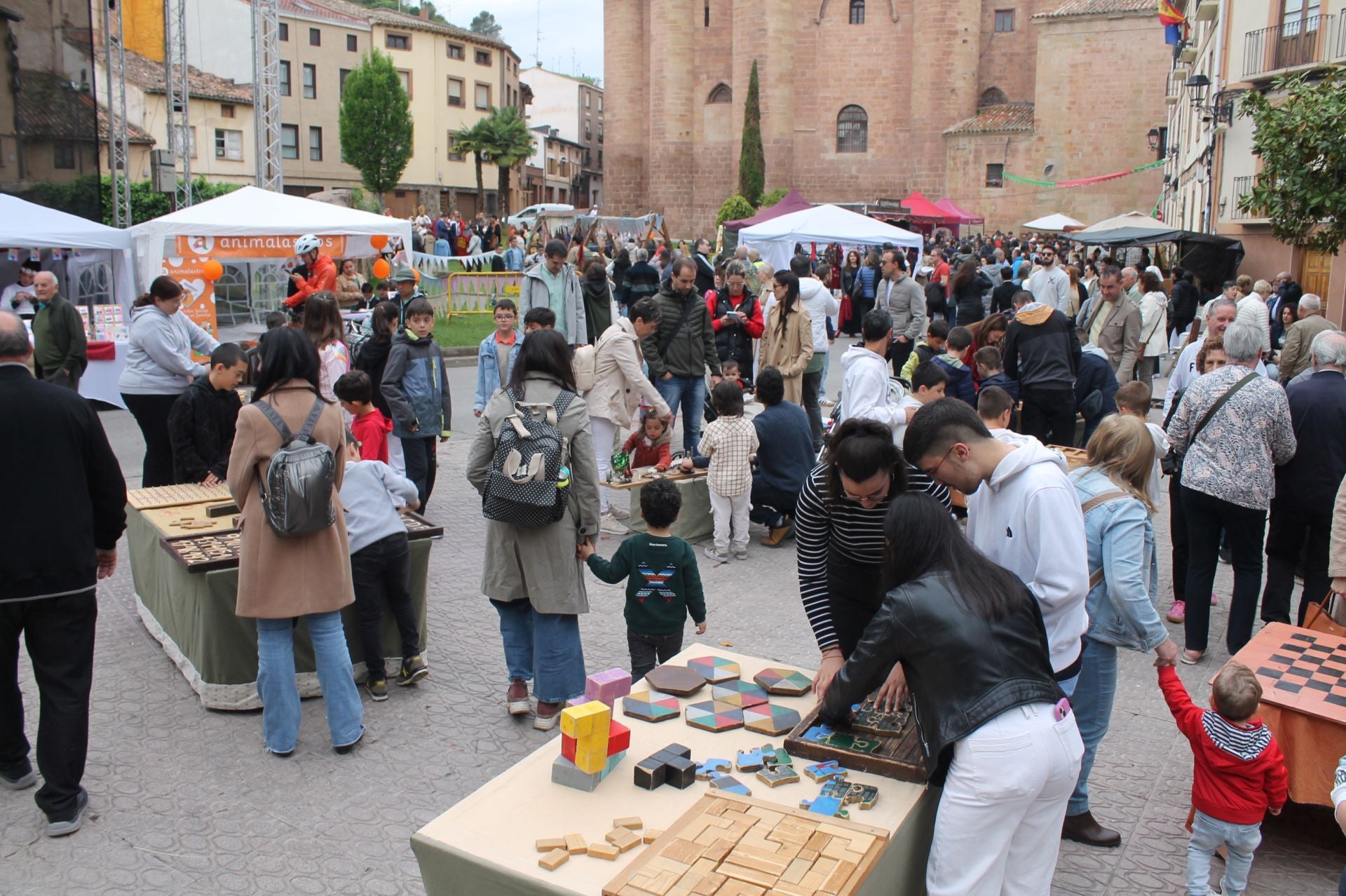 Ambiente medieval en el casco antiguo de Nájera