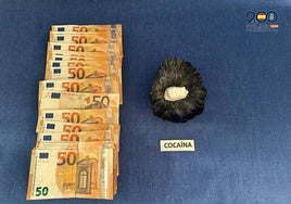 Arrestado tras un descuido: se le cae la droga del calcetín en un centro comercial de Logroño