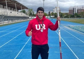 Rodrigo Iglesias González, estudiante de Doctorado en Matemáticas, subcampeón de España Universitario en lanzamiento de jabalina.