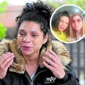 Jakcelia Oliveira ayer, en las cercanías del aparcaniento de El Ferial, donde fue detenido el presunto asesino de su hermana Miriam.
