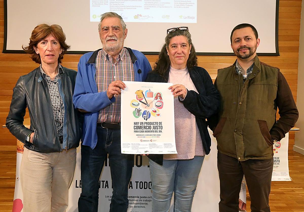 Charo Zúñiga, Luis San Juan, Matilde Ballesteros y Abel Mauricio Pino, de izquierda a derecha.