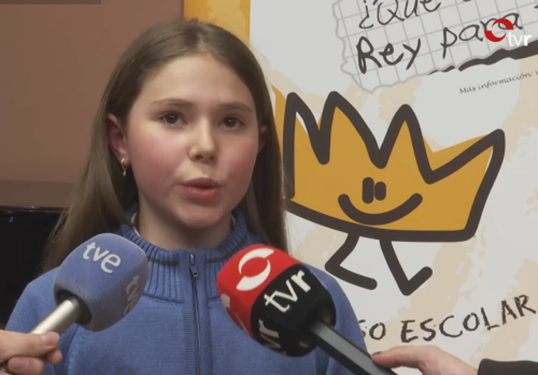 Anne Pérez, del Sagrado Corazón de Arnedo, gana la fase regional '¿Qué es un Rey para ti?'
