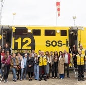 Los trabajadores del Centro de Coordinación Operativa del SOS Rioja.