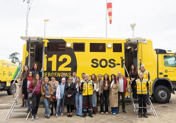 Los trabajadores del Centro de Coordinación Operativa del SOS Rioja.