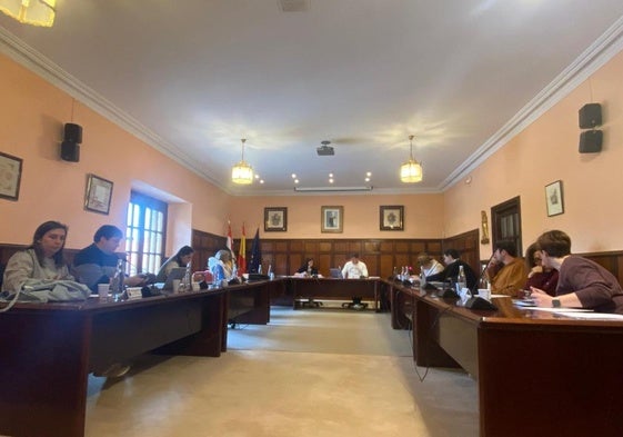 Imagen del pleno de presupuestos, el pasado día 6.