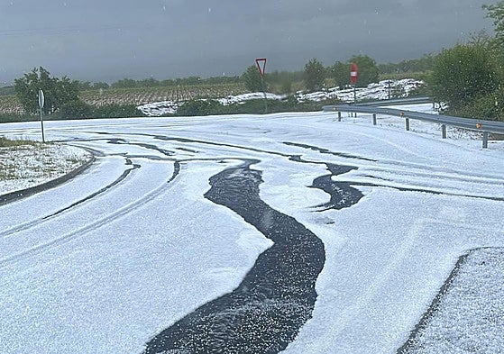 El Villar de Arnedo confirma daños de hasta en el 90% de las viñas tras la granizada