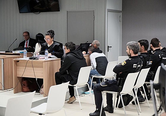 Los acusados, en la sexta jornada de juicio