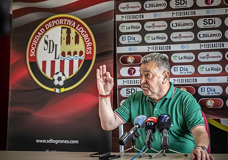 Carlos Pouso en una rueda de prensa anterior.