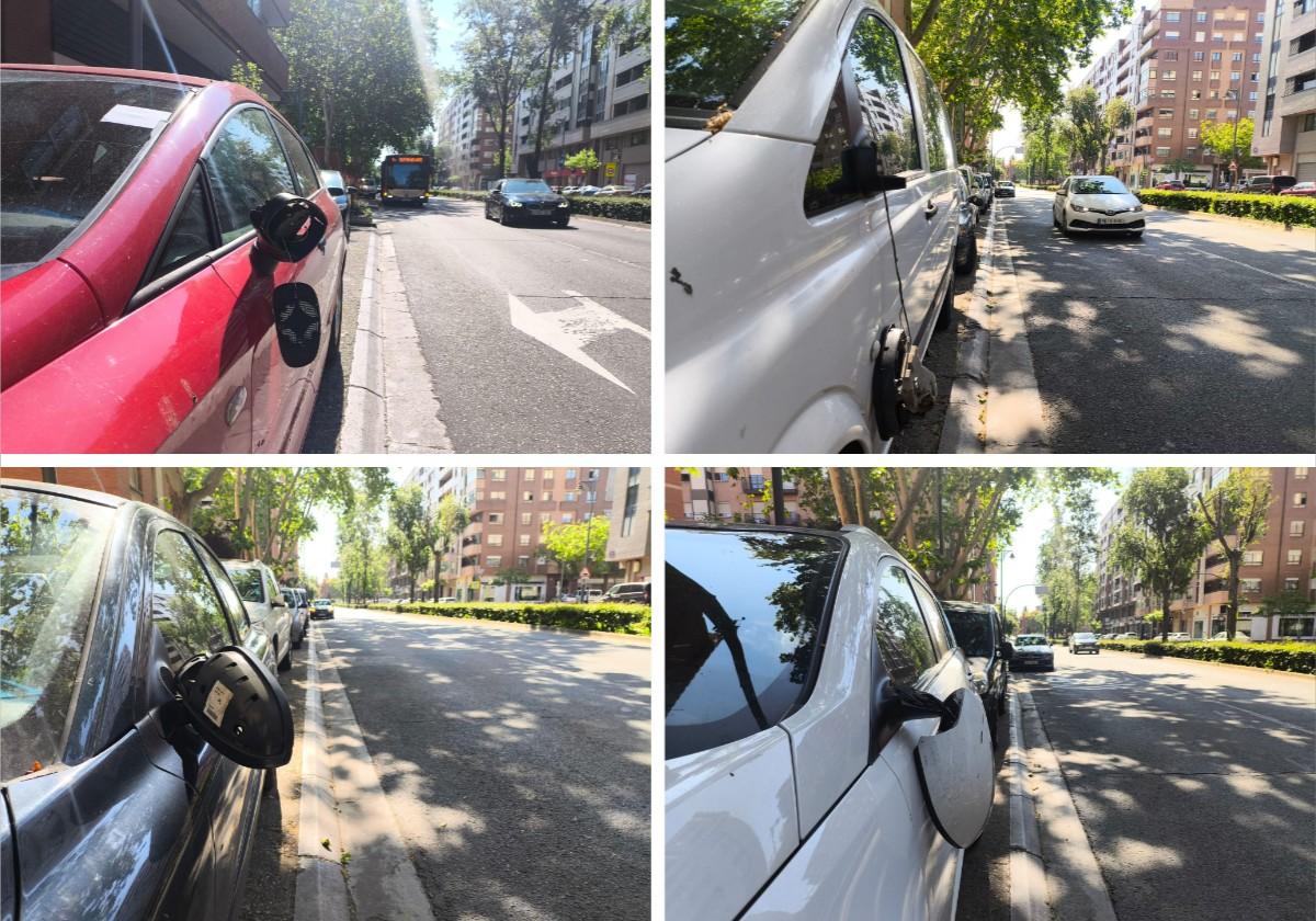 Destrozan los retrovisores de una decena de coches en Duques de Nájera