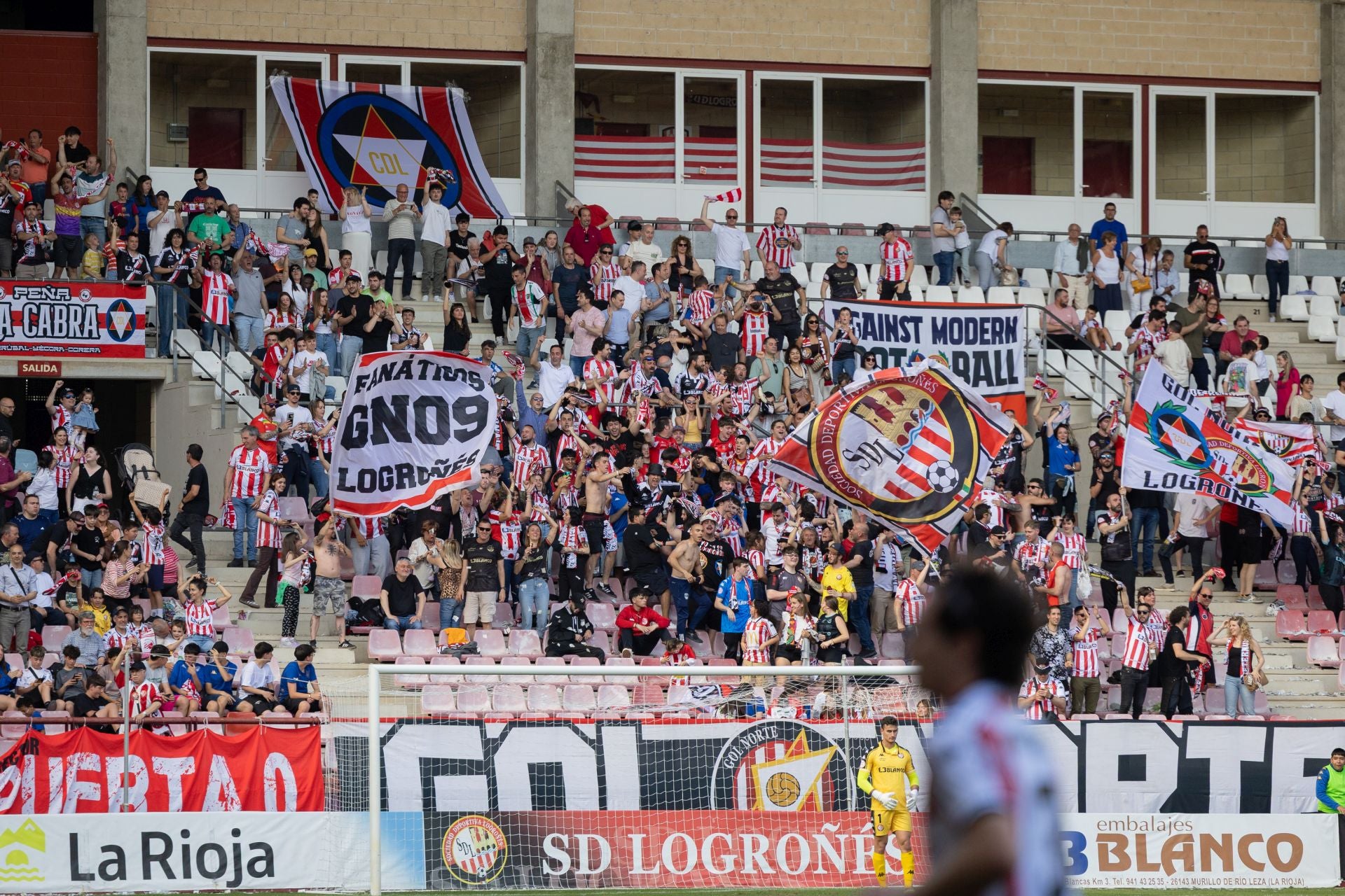 El partido SD Logroñés-Estepona en Las Gaunas