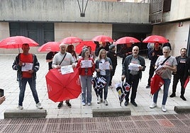 Concentración de este lunes en la Oficina de Extranjería de Logroño.