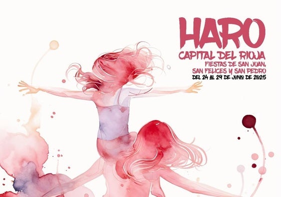'Mánchate de fiesta'. Cartel seleccionado para representar las fiestas de San Juan, San Felices y San Pedro.