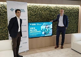 Presentación del programa 'Beca sobresaliente' de Caja Rural de Navarra.