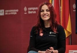 La astronauta Sara García, en la UR