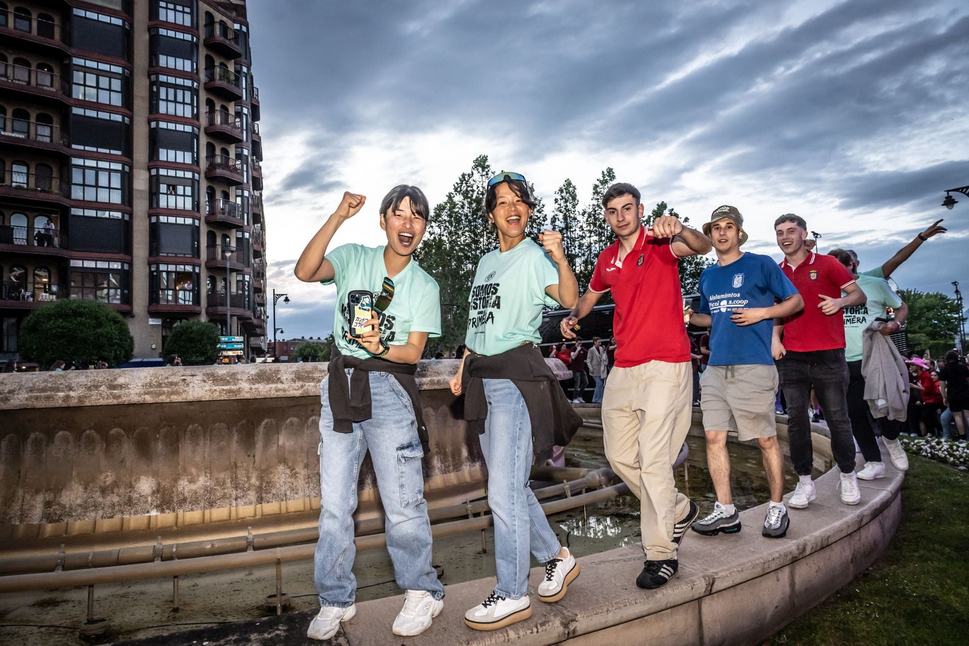 Así celebró el Dux su ascenso en la Fuente Murrieta
