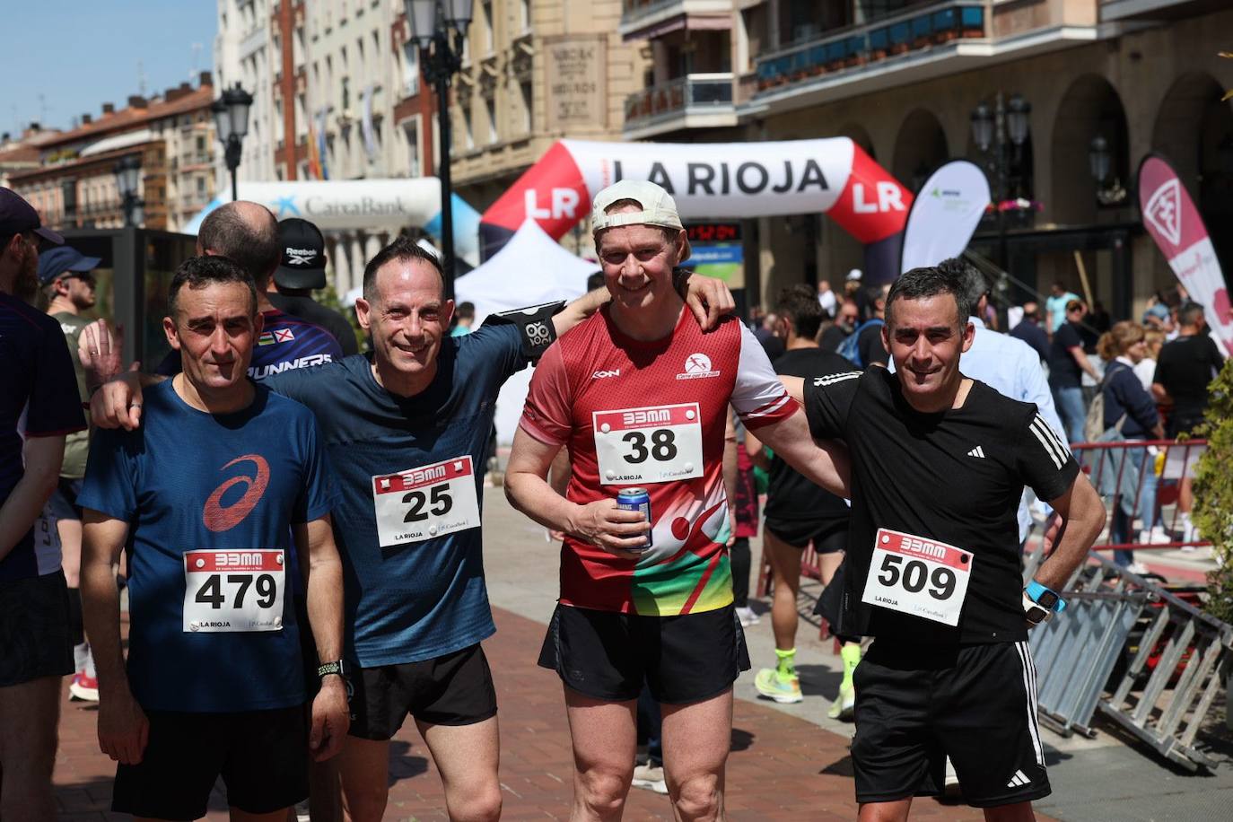 Muy buen ambiente durante la carrera en Logroño