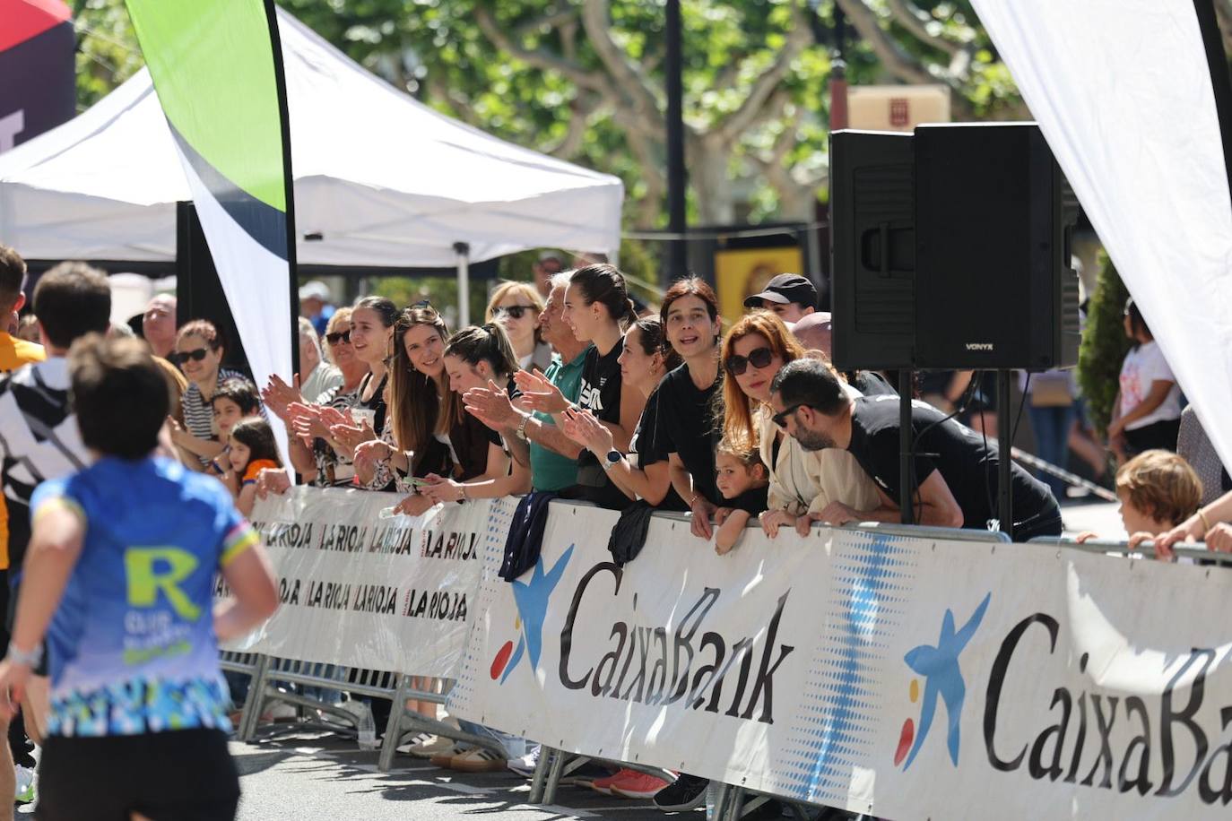 Muy buen ambiente durante la carrera en Logroño