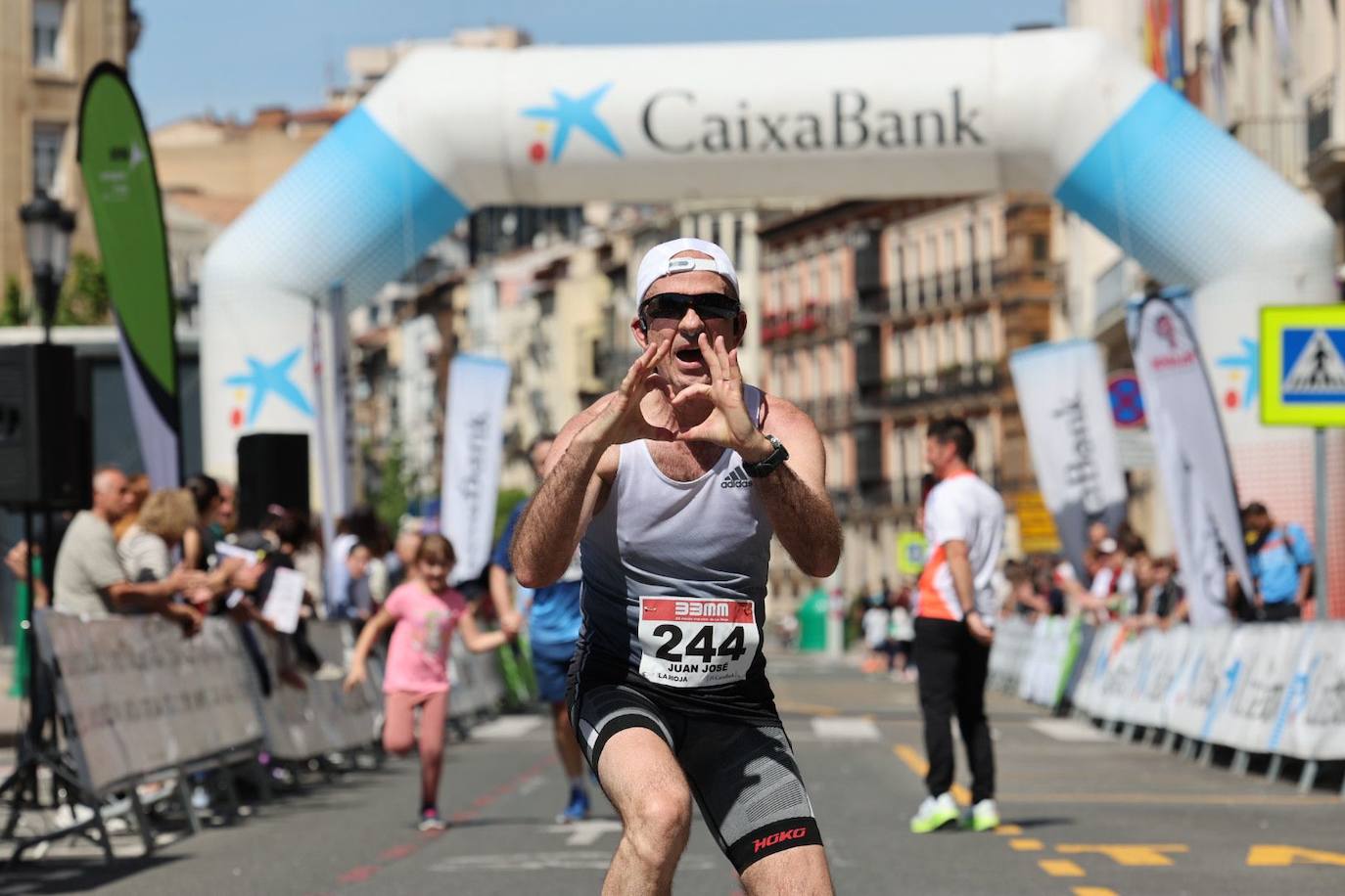Muy buen ambiente durante la carrera en Logroño