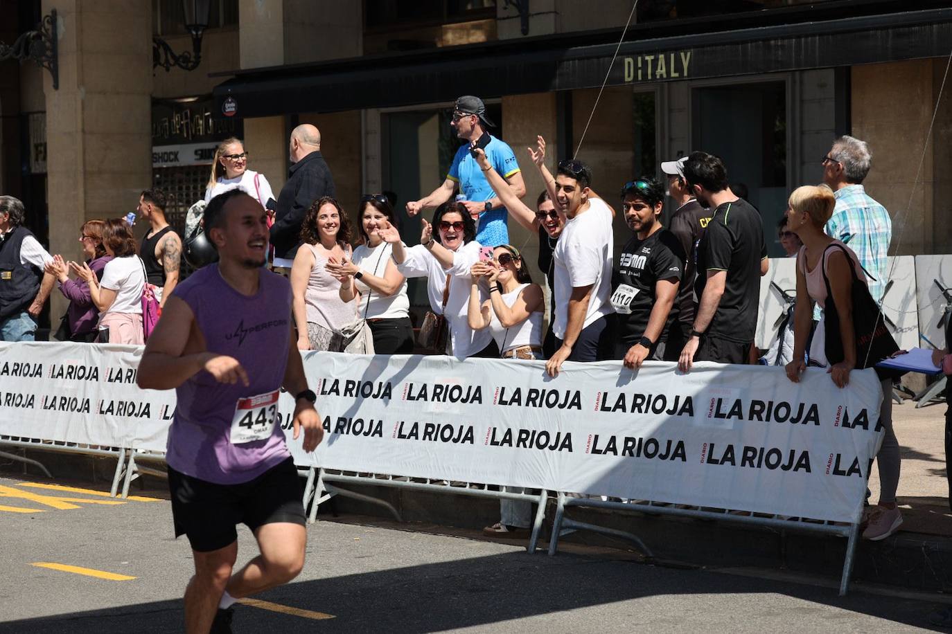 Muy buen ambiente durante la carrera en Logroño