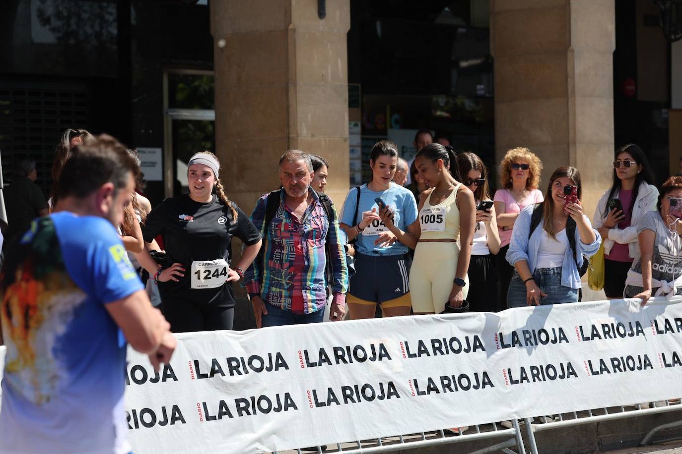 Muy buen ambiente durante la carrera en Logroño