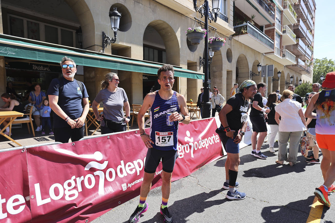 Muy buen ambiente durante la carrera en Logroño
