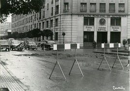 La calle Pío XII, en obras