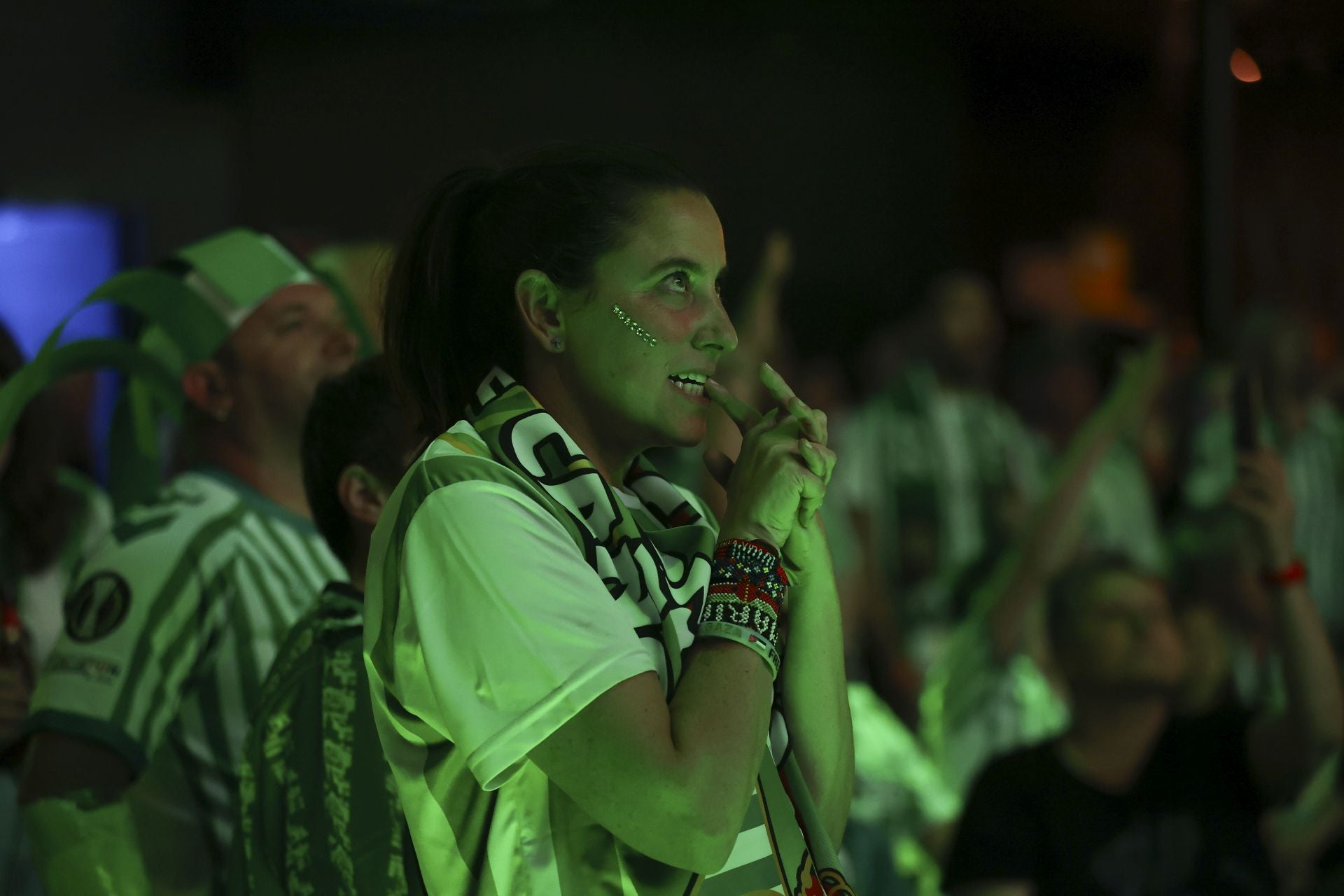 La Peña Bética de Logroño vive con pasión la final de la Conference League