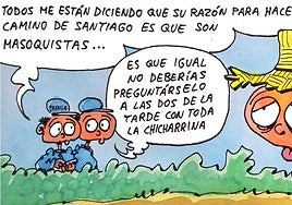 Los peregrinos del Camino de Santiago, según Tris