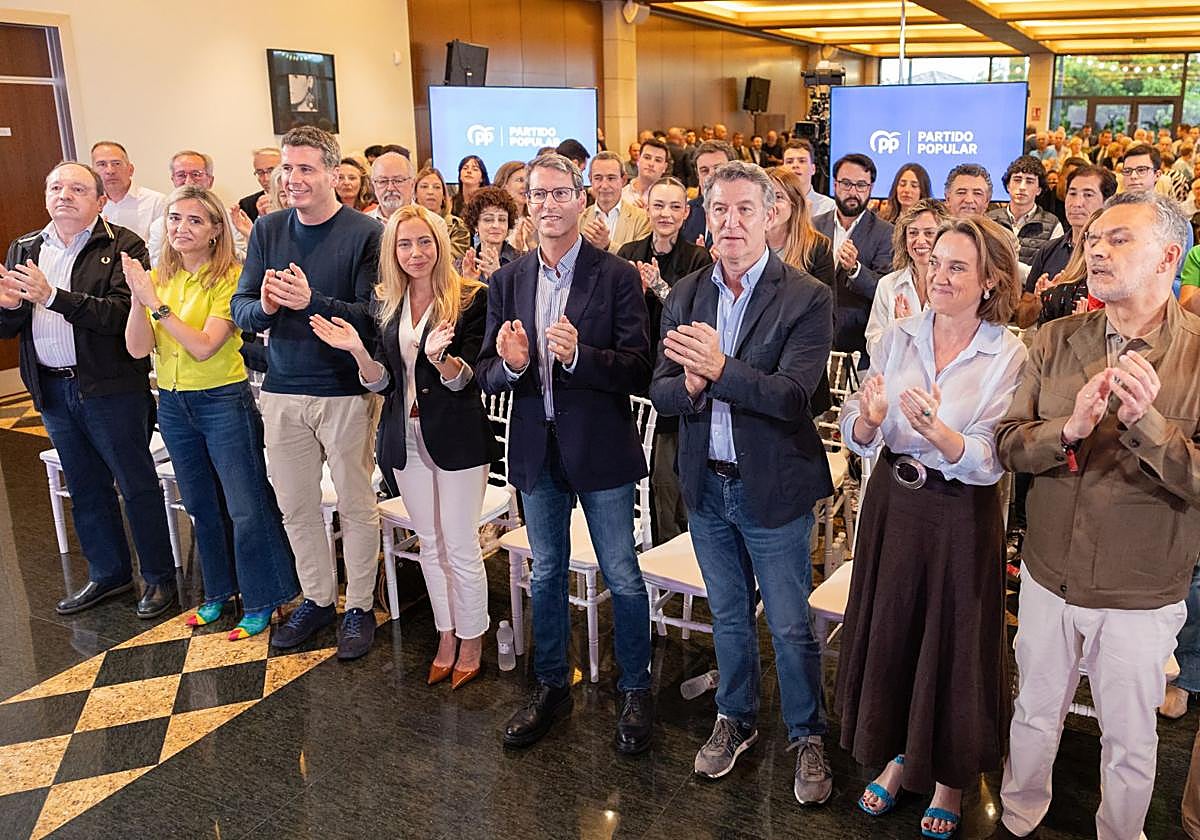 Imágenes de la visita del líder del PP a Logroño