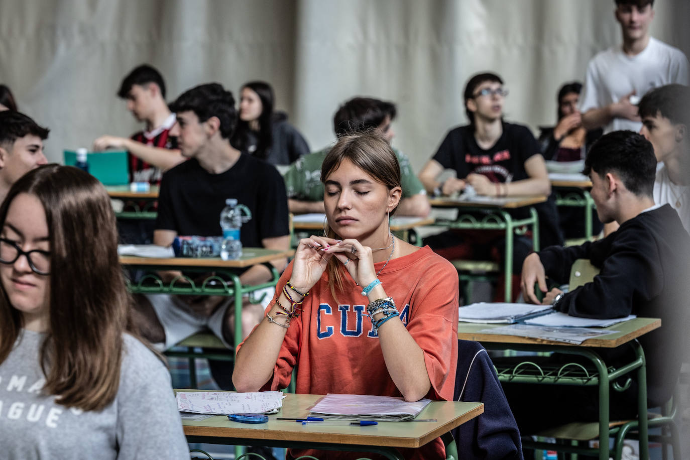 Las imágenes del primer día de la PAU en la UR