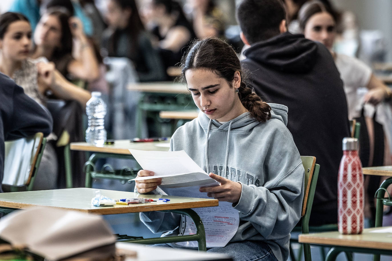 Las imágenes del primer día de la PAU en la UR