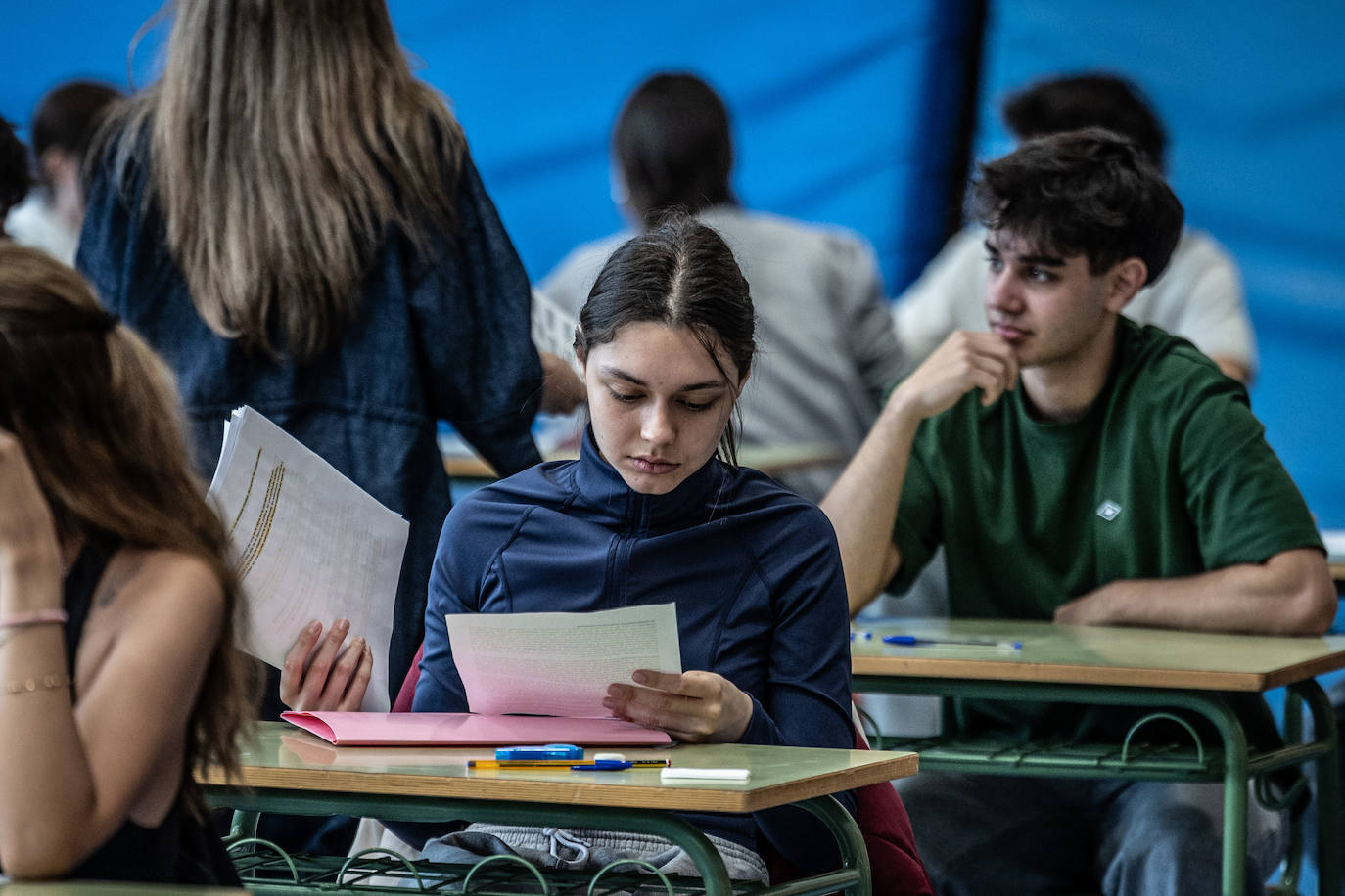 Las imágenes del primer día de la PAU en la UR