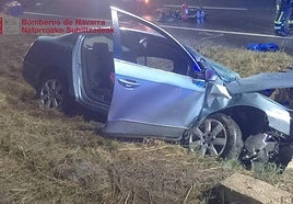 Estado en el que quedó el vehículo tras el siniestro.