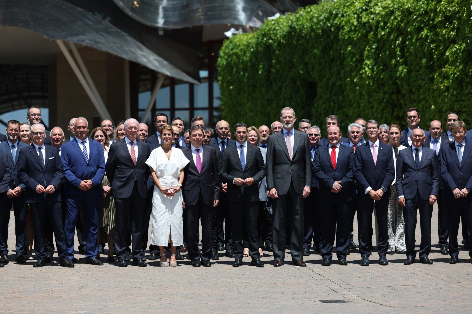 Las imágenes de la visita del Rey a Marqués de Riscal